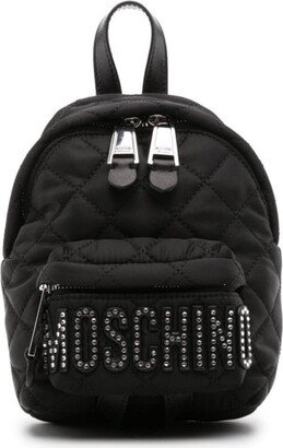 Diamond-Quilted Logo Mini Backpack