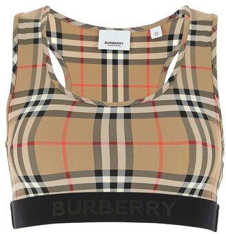 Vintage Check Sports Bra