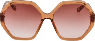 Octagonal Frame Sunglasses-AC