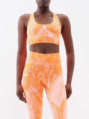 Truepurpose Printed Recycled-jersey Sports Bra