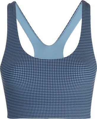 Jade houndstooth sports bra