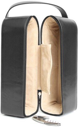 Suede Lined Double Wine Carrying Case