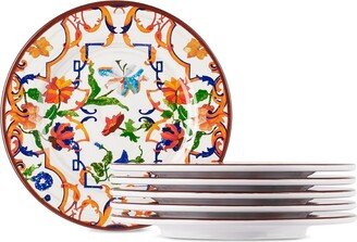 Mario Luca Giusti White Pancale Medium Dinner Plate Set, 6 pcs