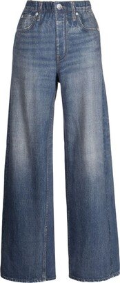 Miramar high-rise wide-leg jeans