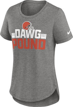 Women's Local (NFL Cleveland Browns) T-Shirt in Grey