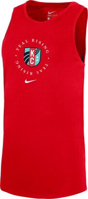Kansas City Current Women's Dri-FIT Soccer Tank Top in Red