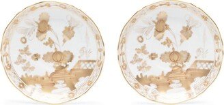 Oriente Italiano Aurum porcelain plate (set of two)