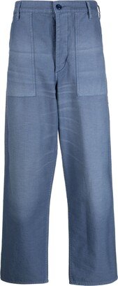 High-Waisted Wide-Leg Jeans-AA