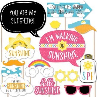 Big Dot of Happiness You are My Sunshine - Baby Shower or Birthday Party Photo Booth Props Kit - 20 Count