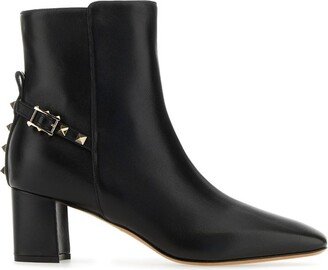 Garavani Rockstud Square Toe Ankle Boots