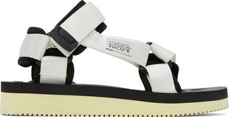 White & Black Depa-V2 sandals