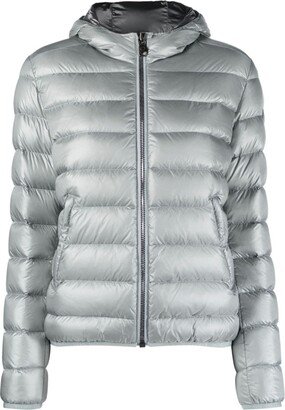 Logo-Patch Quilted Padded Jacket-AA