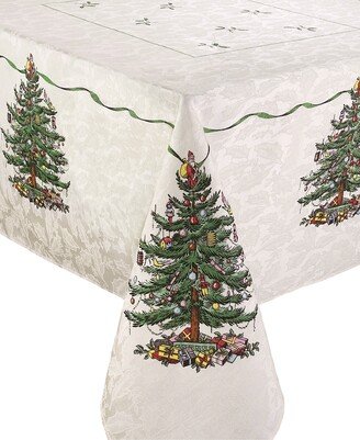 Christmas Tree Ivory/Green 60x144 Tablecloth