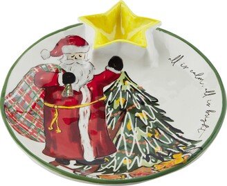 Christmas Chip And Dip Set, Santa and Tree