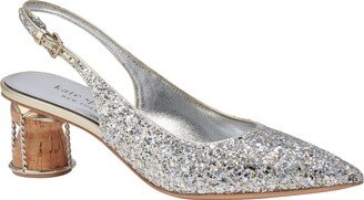 Soiree Glitter Slingback Pump