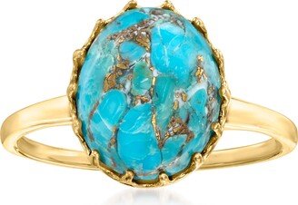 Canaria Fine Jewelry Canaria Turquoise Ring in 10kt Yellow Gold