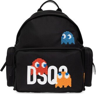 PAC-Man Logo Patch Backpack