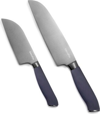 Titanium 2-Piece Santoku Knife Set