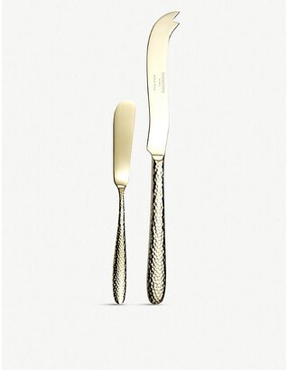 Steel Champagne Mirage Stainless Steel Butter Knife and Cheese Knife set