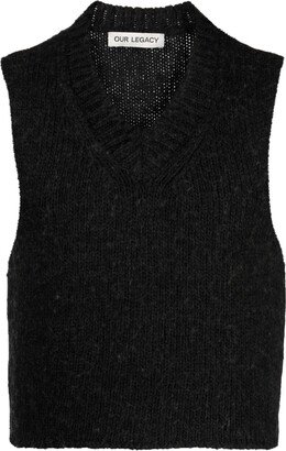 Cropped Knitted Vest