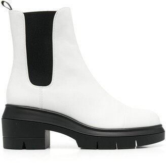 block-heel leather Chelsea boots-AA