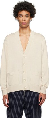 Beige Loose-Fit Cardigan