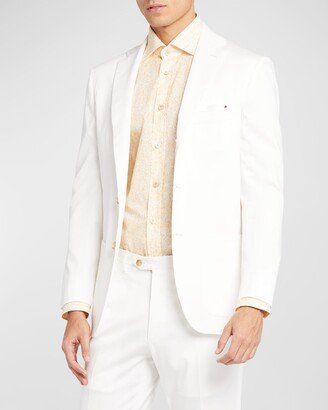 Men's Solid Cotton Blazer