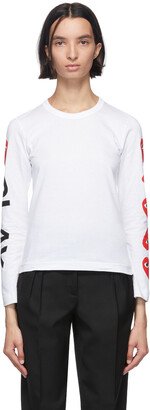 White Multi Heart Long Sleeve T-Shirt