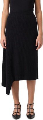 Asymmetric Midi Skirt-AC