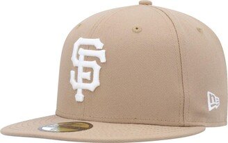 Men's Khaki San Francisco Giants 59FIFTY Fitted Hat