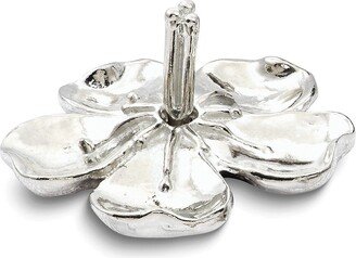 Curata Handcrafted Tarnish-Free Pewter Tiny Gardens Cherry Blossom Ring Holder