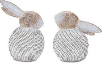 Wicker Bunny Figurine-AA