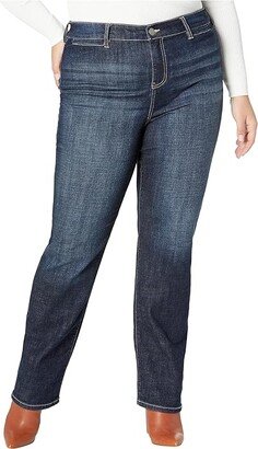 Size Kennedy High-Rise Straight Jeans w/ Welt Pockets 32 in Castle (Castle) Women's Jeans