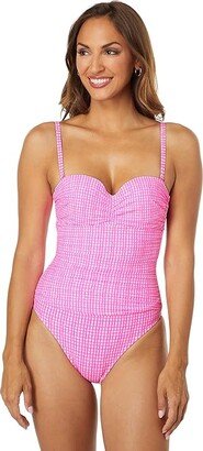 Layne One-Piece (Pink Isle Along The Same Line) Women's Swimsuits One Piece