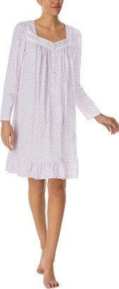 Women's Cotton Rosebud Nightgown - Pink/bud