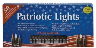 Patriotic Lights Brown Cord 50 ct.