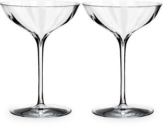 Set of Two Elegance Optic Belle Coupe Glasses