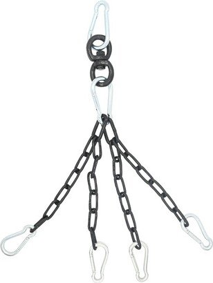 Heavy Bag Swivel and Chain Assembly with Carabiners