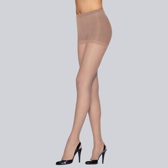 L'egg Silken Mit Women' Ultra Sheer Run Reitant 2pk Pantyhoe - Nude Q+