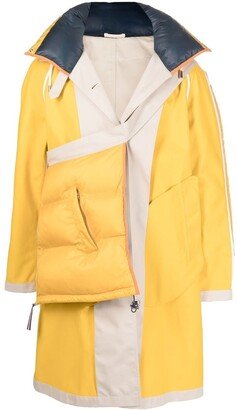 Panelled Hooded Raincoat