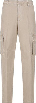 Worn-Effect Cargo Trousers