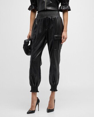 Jenning Vegan Leather Cargo Pants