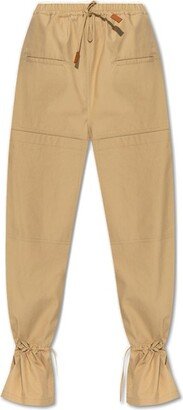 Drawstring Cargo Trousers-AB