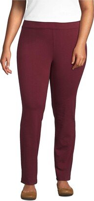 Women's Plus Size Starfish Mid Rise Slim Leg Elastic Waist Pull On Pants