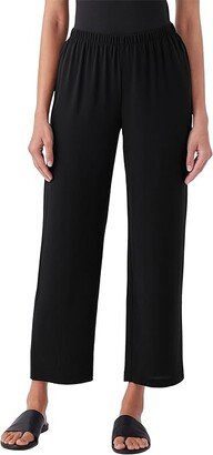 Straight Ankle Pants (Black) Women's Clothing