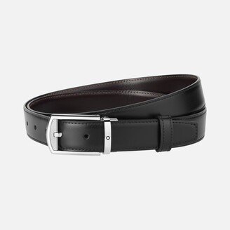 Black/brown 30 Mm Reversible Leather Belt-AC