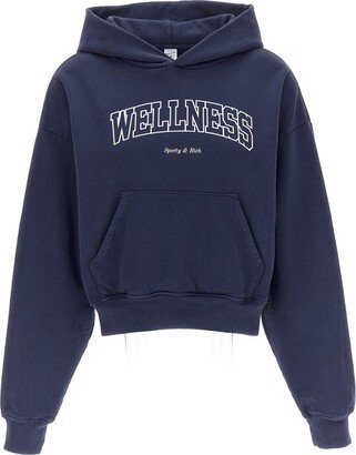 Logo Printed Cropped Hoodie-AD