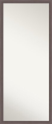 Non-Beveled Wood Full Length Floor Leaner Mirror - Urban Pewter Frame - Urban Pewter - Outer Size: 26 x 62 in