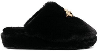 Medusa faux-fur slippers-AA