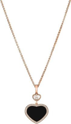 Rose Gold And Diamond Happy Hearts Pendant